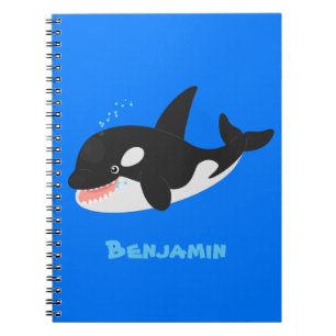Carnet Amusante baleine orque mignonne dessin animé