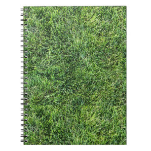 Carnet Amusante herbe verte vraie texture photo motif pla