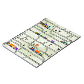 Carnet Amusants enfants chemin de fer motif sans couture (Côté gauche)