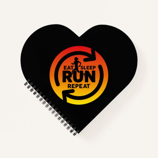 Carnet Amusants Manger Sleep Run Répéter Sunset Sur Le Co (Devant)