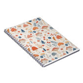 Carnet Amusants Orange Champignons d'automne Fairy Garden (Côté Droit)