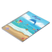 Carnet Amusement sous le Soleil Sirène Dauphin Plage Pers (Côté gauche)