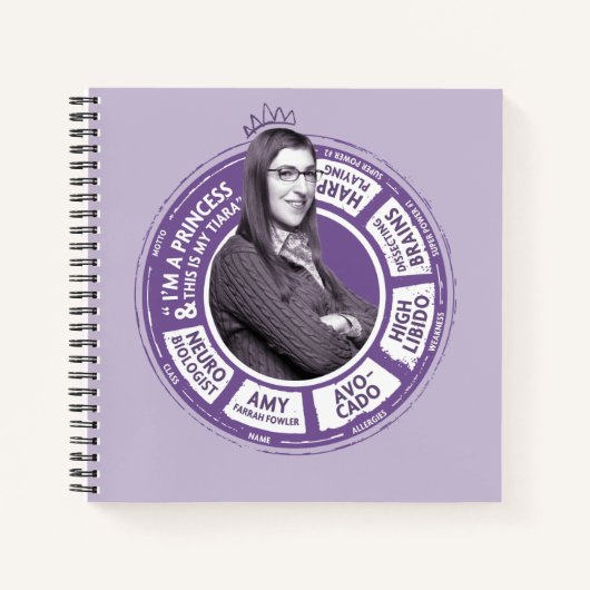 Carnet Amy Farrah Fowler - Graphique d'informations (Devant)