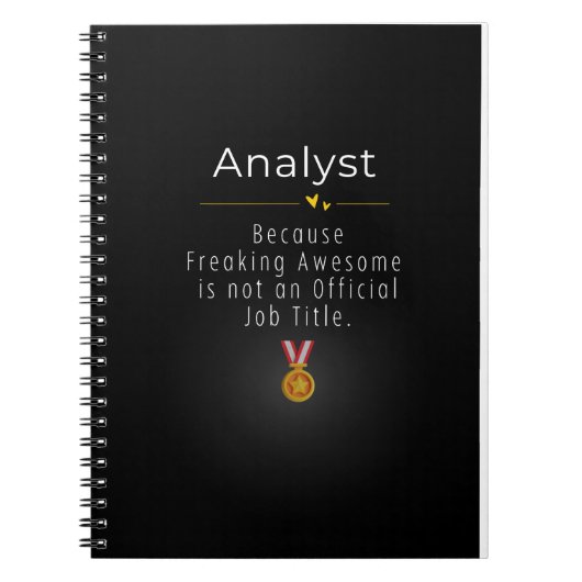 Carnet analyste (Devant)