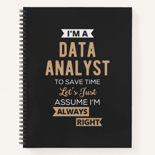 Carnet Analyste de données (Devant)