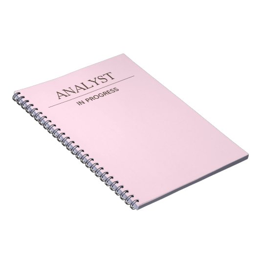 Carnet Analyste en cours Simple Pastel Notebook personnal (Côté Droit)