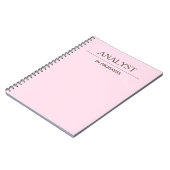 Carnet Analyste en cours Simple Pastel Notebook personnal (Côté gauche)