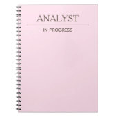 Carnet Analyste en cours Simple Pastel Notebook personnal (Devant)