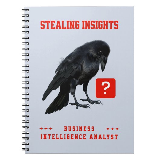 Carnet Analyste en intelligence d'affaires Crow (Devant)