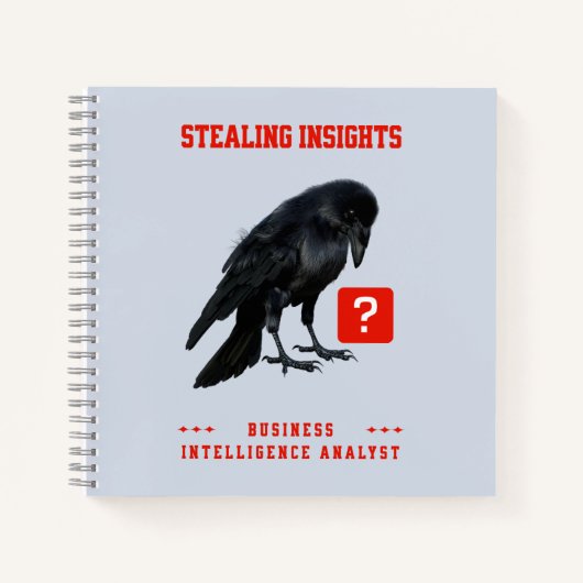 Carnet Analyste en intelligence d'affaires Crow (Devant)