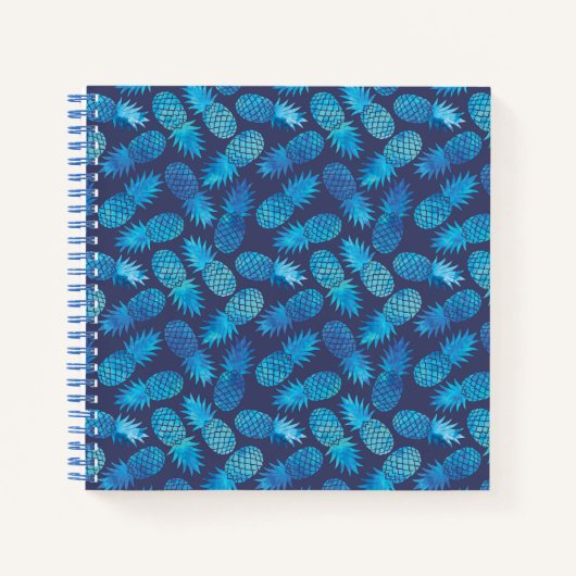 Carnet Ananas à tarte bleue (Devant)