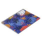 Carnet Ananas Abstrait Feuille Vintage Motif (Côté gauche)