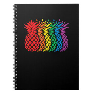 Carnet Ananas arc-en-ciel Aloha Mois Gay pride hawaïen