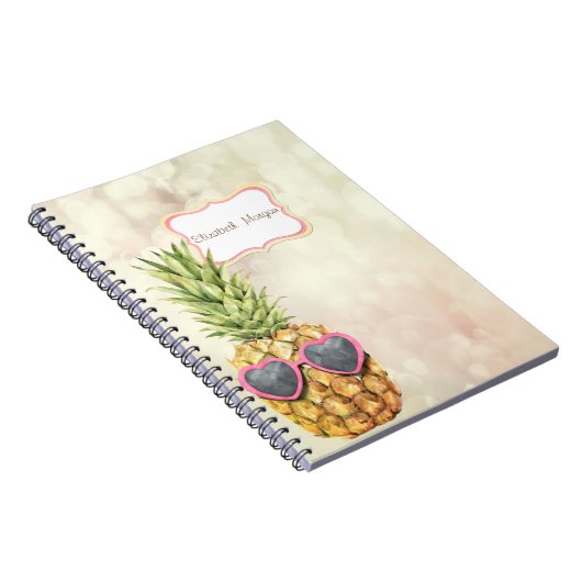 Carnet Ananas cool, Bokeh (Côté Droit)