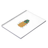 Carnet Ananas de Noël tropical (Côté gauche)