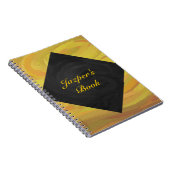 Carnet Ananas et monogramme noir (Côté Droit)