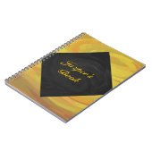 Carnet Ananas et monogramme noir (Côté gauche)