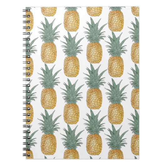 Carnet Ananas été tropical tropiques (Devant)