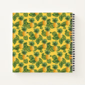 Carnet Ananas & Feuilles Tropicaux En Or (Dos)