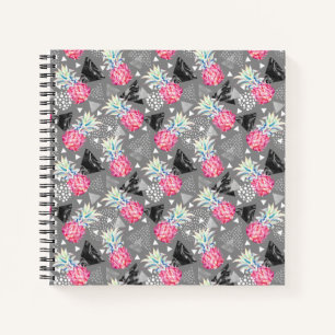 Carnet Ananas géométrique Motif texturé