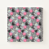 Carnet Ananas géométrique Motif texturé (Dos)