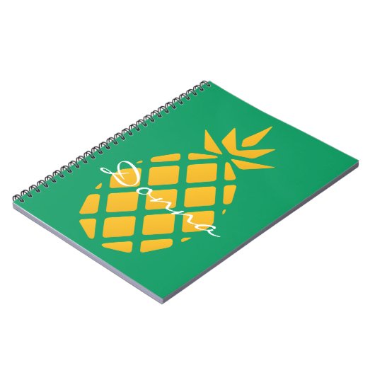 Carnet Ananas mignon moderne (Côté gauche)