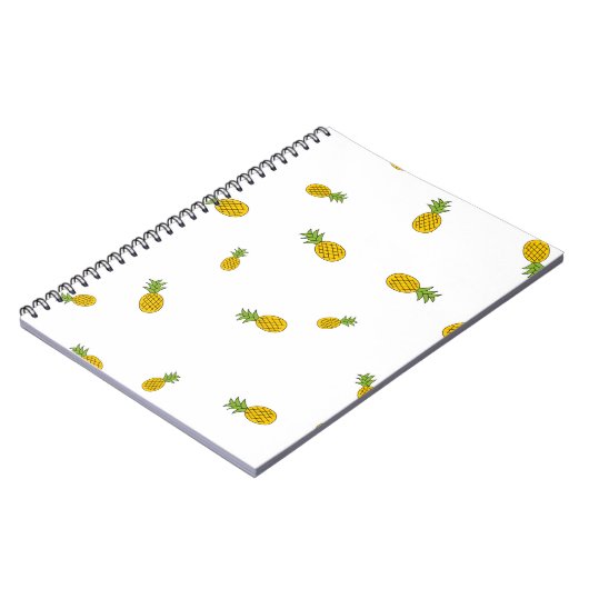 Carnet Ananas mignon motif sans couture arrière - plan. V (Côté gauche)