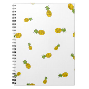 Carnet Ananas mignon motif sans couture arrière - plan. V