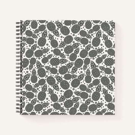 Carnet Ananas monochromes (Devant)