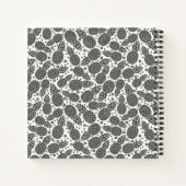 Carnet Ananas monochromes (Dos)