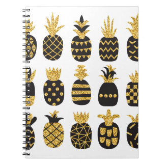 Carnet Ananas noirs : Ensemble texturé unique
