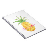 Carnet Ananas personnalisé (Côté Droit)