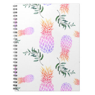 CARNET ANANAS ROSE ET ORANGE
