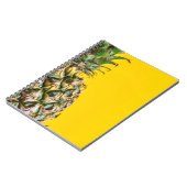 Carnet Ananas sur arrière - plan jaune (Côté gauche)