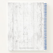 Carnet Ananas tropical Famille Rustique Monogramme Recett (Dos)