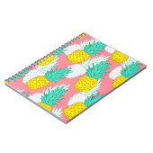 Carnet Ananas Tropical : Rouge Cartoon Chic. (Côté gauche)