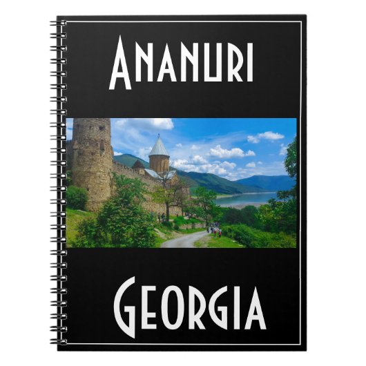 Carnet Ananuri Georgia Caucuses Montagnes Château Nature (Devant)