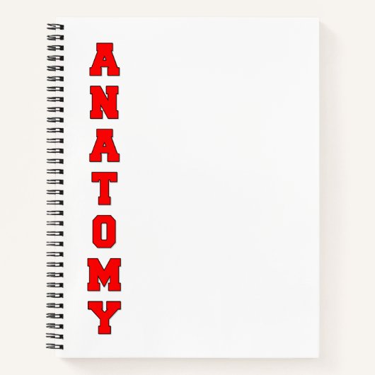 Carnet Anatomie (Devant)