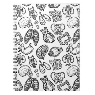 Carnet Anatomie humaine moderne Croquis Science Motif Cad