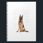 Carnet Anatomy Of A German Shepherd Funny Cute Dog Mom Da<br><div class="desc">Anatomy Of A German Shepherd Funny Cute Dog Mom Dad</div>