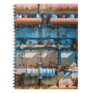 Carnet Ancien et rouillé Atlas Impérial moteur diesel à I
