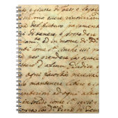 Carnet Ancien manuscrit du 1700 siècle écrit à l'encre (Devant)