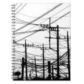 Carnet Ancien téléphone et lignes électriques (Devant)
