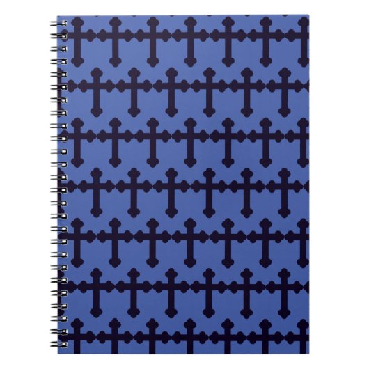 Carnet Ancienne croix chrétienne violette (Devant)