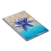 Carnet Ancienne Egypte Styled Magic Blue Lotus Flower (Côté Droit)