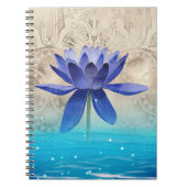 Carnet Ancienne Egypte Styled Magic Blue Lotus Flower (Devant)