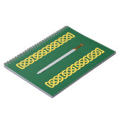 Carnet Ancienne épée celtique et réseau (Côté gauche)