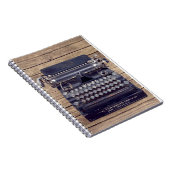 Carnet Ancienne machine à écrire (Côté Droit)