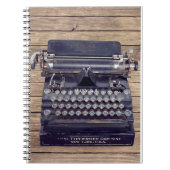Carnet Ancienne machine à écrire (Devant)