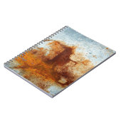 Carnet Ancienne plaque d'acier rouillé, ancienne texture  (Côté gauche)